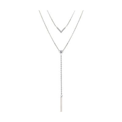 Серебряное колье с подвеской