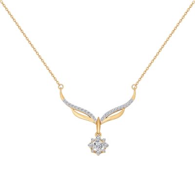 Изящное колье из золота со swarovski