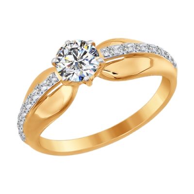 Помолвочное кольцо со Swarovski