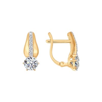 Классические серьги со Swarovski