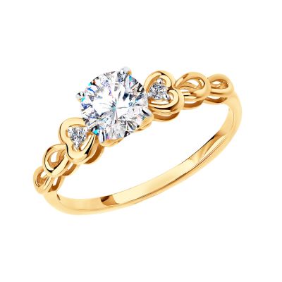 Помолвочное кольцо со Swarovski Zirconia