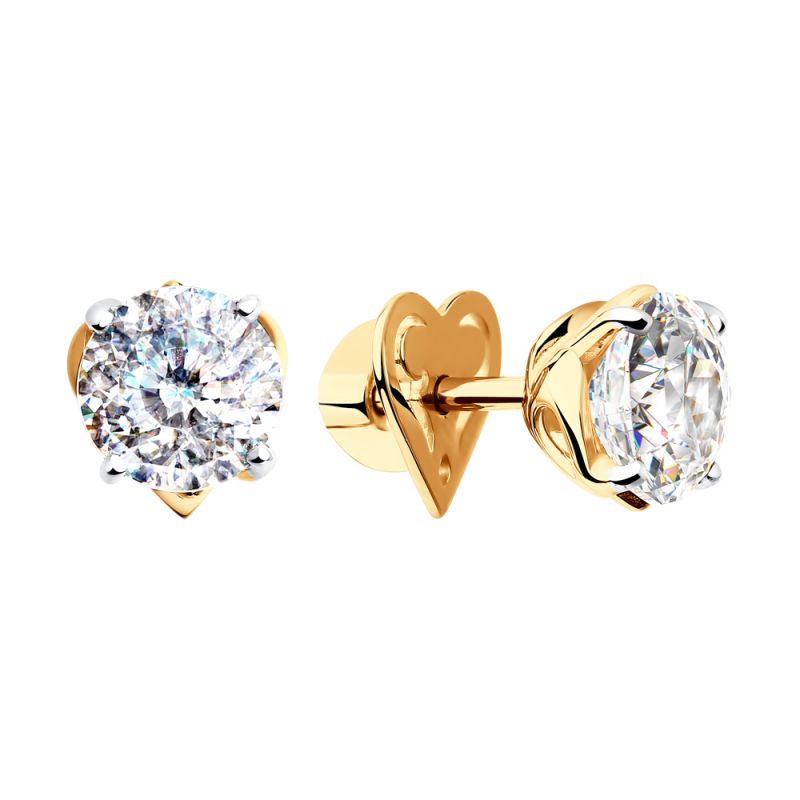 Пусеты со Swarovski Zirconia фото