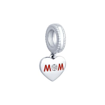 Шарм из серебра «Мама»