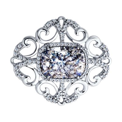 Брошь «Hollywood» с кристаллом Swarovski