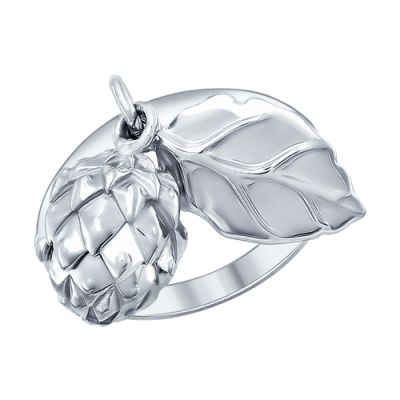 Серебряное кольцо с природными мотивами