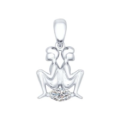 Серебряная подвеска «Близнецы»